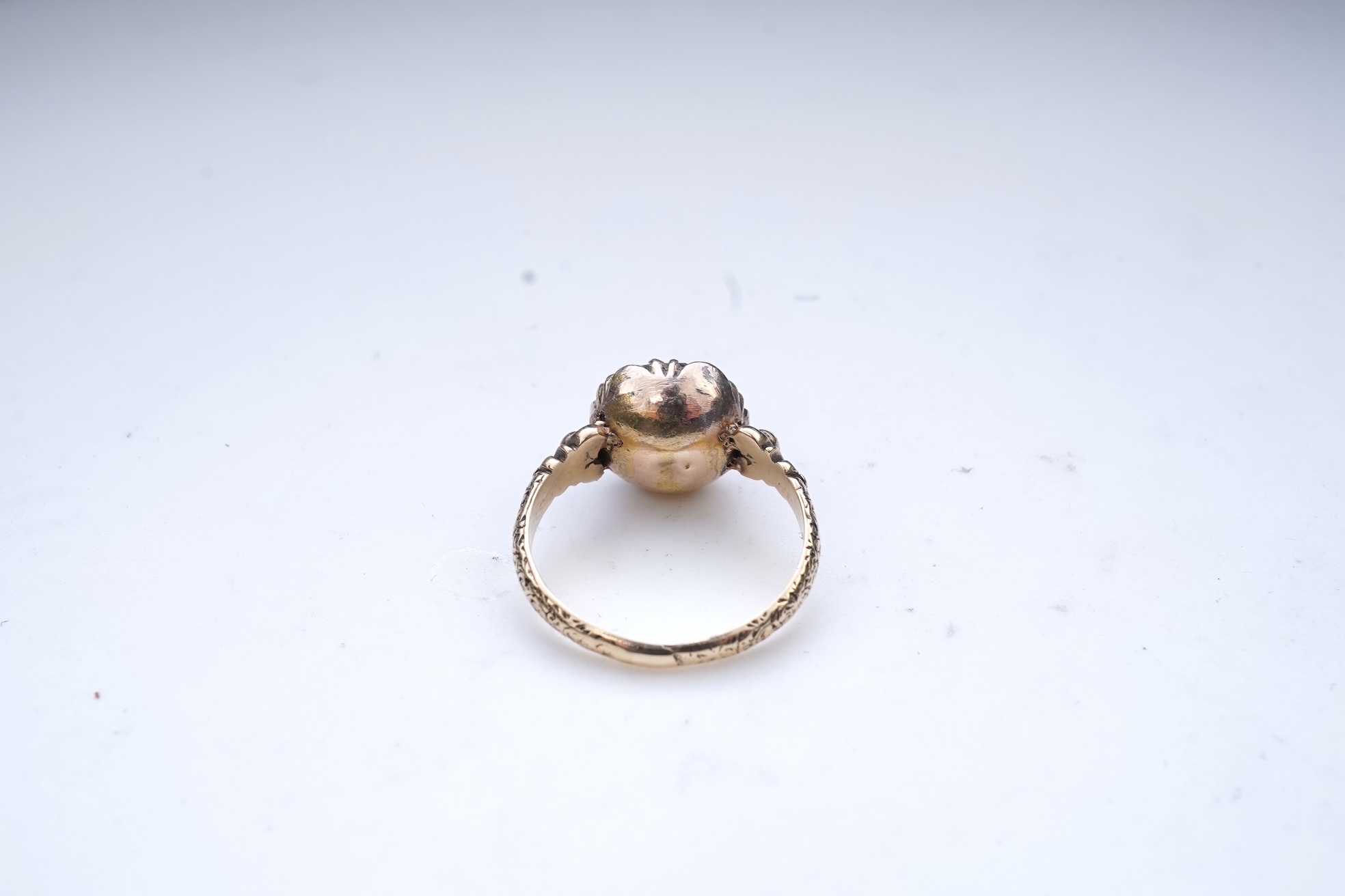 An amethyst ring, 19th century composite